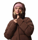 Columbia Ladies Amaze Puff Long Tobacco Hooded Winter Jacket