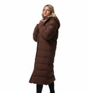 Columbia Ladies Amaze Puff Long Tobacco Hooded Winter Jacket