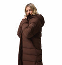 Columbia Ladies Amaze Puff Long Tobacco Hooded Winter Jacket