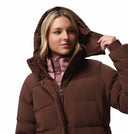 Columbia Ladies Amaze Puff Long Tobacco Hooded Winter Jacket