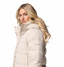 Columbia Ladies Amaze Puff Mid Dark Stone Hooded Winter Jacket
