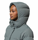 Columbia Ladies Amaze Puff Mid Sedona Sage Hooded Winter Jacket