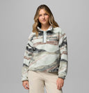 Columbia Ladies Helvetia II Printed Cropped Half Snap Sedona Sage Sweater