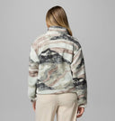 Columbia Ladies Helvetia II Printed Cropped Half Snap Sedona Sage Sweater