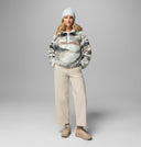 Columbia Ladies Helvetia II Printed Cropped Half Snap Sedona Sage Sweater
