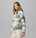 Columbia Ladies Helvetia II Printed Cropped Half Snap Sedona Sage Sweater