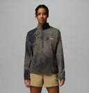 Columbia Ladies PFG Uncharted Cloud Black/Cloud Dye 1/2 Zip