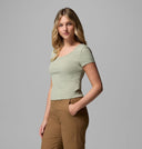 Columbia Ladies Pinetown Canyon Safari Ribbed SS Tshirt