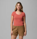 Columbia Ladies Pinetown Canyon Washed Red Rib SS Tshirt