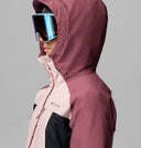 Columbia Ladies Snowy Summit Mineral Pink/Black/Antique Mauve X Dye Insulated Winter Jacket