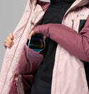 Columbia Ladies Snowy Summit Mineral Pink/Black/Antique Mauve X Dye Insulated Winter Jacket