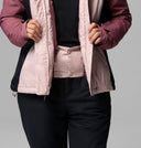 Columbia Ladies Snowy Summit Mineral Pink/Black/Antique Mauve X Dye Insulated Winter Jacket