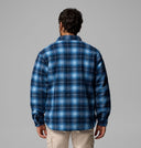 Columbia Men's Collegiate Navy Track Plaid Hunter Arch Shirt Jacket