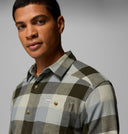 Columbia Men's Cornell Woods Sedona Sage Multi Buffalo Long Sleeve Flannel Shirt