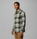 Columbia Men's Cornell Woods Sedona Sage Multi Buffalo Long Sleeve Flannel Shirt
