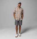 Columbia Men's Rapid Rivers II Flint Grey/Base Plaid SS Shirt