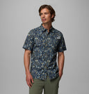 Columbia Men's Wild Cast Collegiate Navy Seasirens SS Shirt