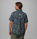 Columbia Men's Wild Cast Collegiate Navy Seasirens SS Shirt