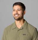 Columbia Men's utilizer SS Stone Green Camp Shirt