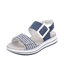 Remonte Ladies Blue/White Combination Jocelyn Sandal