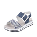 Remonte Ladies Blue/White Combination Jocelyn Sandal