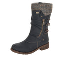 Remonte Ladies D8070-01 Black Lined Boot