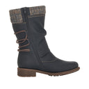 Remonte Ladies D8070-01 Black Lined Boot
