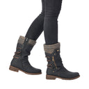 Remonte Ladies D8070-01 Black Lined Boot