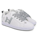 DC Mens White/Grey Court Graffik SQ Shoe