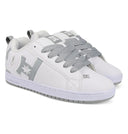 DC Mens White/Grey Court Graffik SQ Shoe