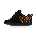 DC Men's Court Graffik Black/Orange Skate Shoe