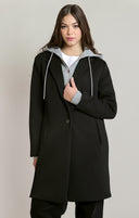 Dex Ladies Black Convertible Hooded Coat