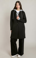 Dex Ladies Black Convertible Hooded Coat