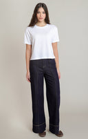 Dex Ladies Dark Indigo Stitching Detail Denim Pant