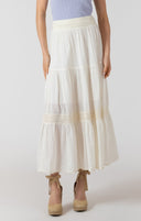 Dex Ladies Ecru Crochet Maxi Skirt