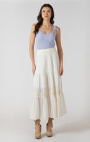 Dex Ladies Ecru Crochet Maxi Skirt