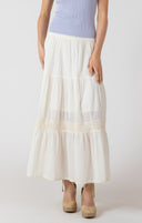 Dex Ladies Ecru Crochet Maxi Skirt