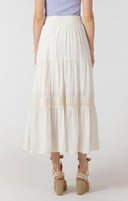 Dex Ladies Ecru Crochet Maxi Skirt