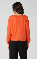 Dex Ladies Orange Burst Crewneck Sweatshirt