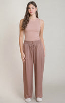 Dex Ladies Ribbed Dusty Rose Tanktop