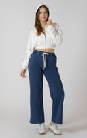 Dex Ladies Soft Oat Heather Cropped Zip Front Hoodie