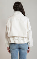 Dex Ladies Tie Waist Cream Jacket
