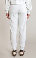 Dex Ladies White Heather Soft Ribbed Jogger