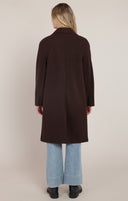 Dex/Room 34 Ladies Dark Brown Long Soft Coat