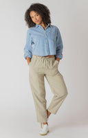 Dex/Room 34 Ladies Lightweight Mid Blue Wash Denim Shirt