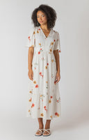Dex/Room 34 Ladies Short Sleeve Mix Floral Maxi Dress