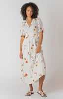 Dex/Room 34 Ladies Short Sleeve Mix Floral Maxi Dress