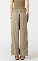 Dex Ladies Wide Leg Linen Faded Olive Pant