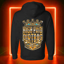 Ruthless Rednecks Mens Black Royal Dirtbag Heavyweight Hoodie