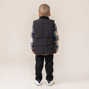 Nano Boys Black Quilted Reversible Vest